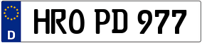 Trailer License Plate